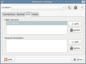 enter DNS
settings